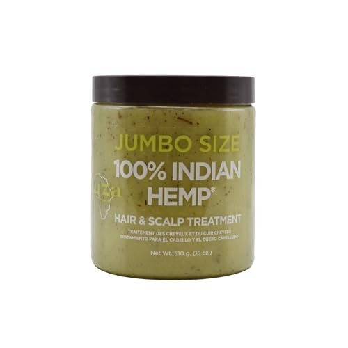 Kuza 100% Indian Hemp Hair & Scalp Treatment – Jumbo Size 18 oz for Dry Hair & Scalp Health - görsel 2