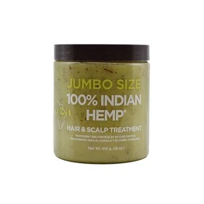 Kuza 100% Indian Hemp Hair & Scalp Treatment – Jumbo Size 18 oz for Dry Hair & Scalp Health