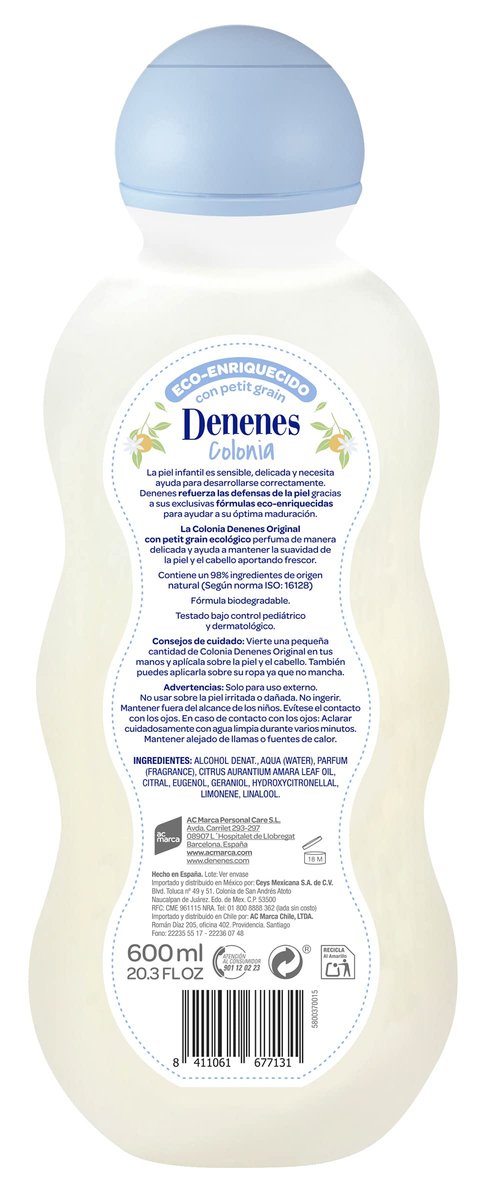 Denenes Baby Cologne 20.3 fl oz / 600ml – Gentle Fragrance for Babies Avelisse