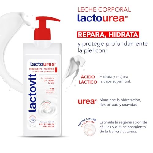Lactovit Lactourea Body Milk 400ml - Intensive Moisturizing Lotion for Dry Skin Avelisse
