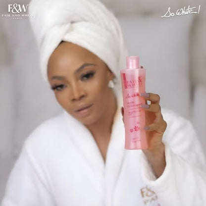FAIR & WHITE So White Body Oil - Hydrating Formula with Vitamin E, Almond Oil & Lumiskin, 250ml Avelisse