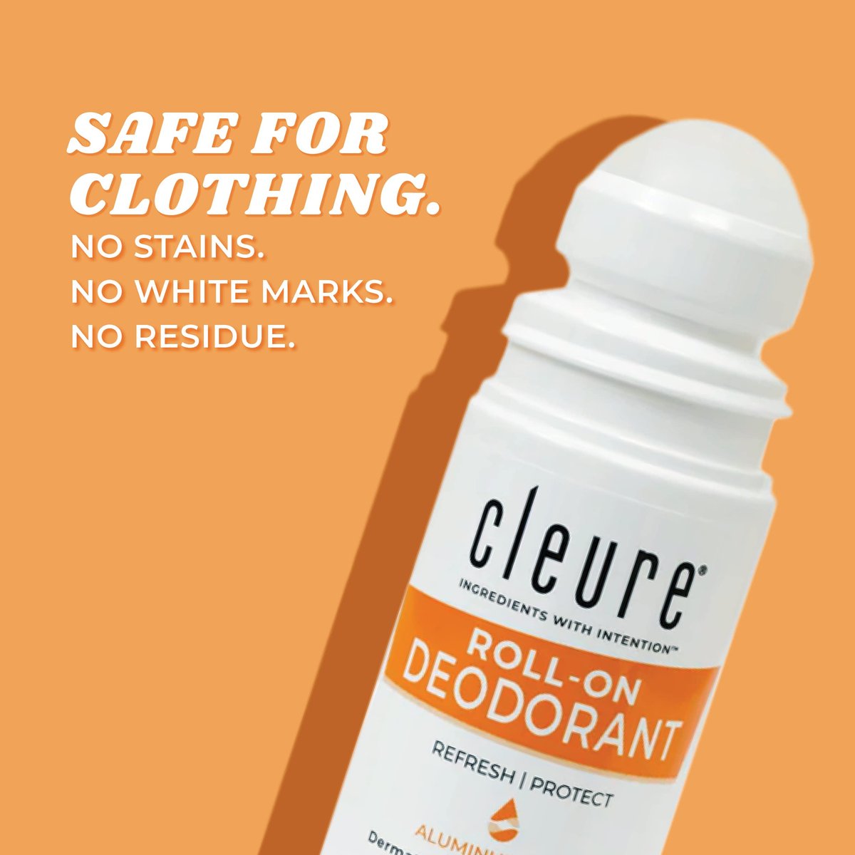 Cleure Natural Roll-On Deodorant for Sensitive Skin - Aluminum Free, Baking Soda Free, Fragrance Free - 24 Hour Odor Control - 3 oz - görsel 5