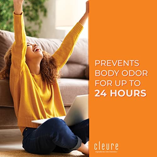 Cleure Natural Roll-On Deodorant for Sensitive Skin - Aluminum Free, Baking Soda Free, Fragrance Free - 24 Hour Odor Control - 3 oz - görsel 4