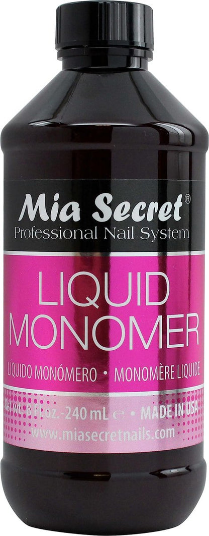 Mia Secret Professional Acrylic Liquid Monomer - 8 oz (240 ml) for Acrylic Nail System