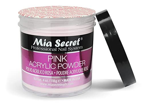 Mia Secret Pink Acrylic Powder 4 oz. - Professional Nail Acrylic System Avelisse