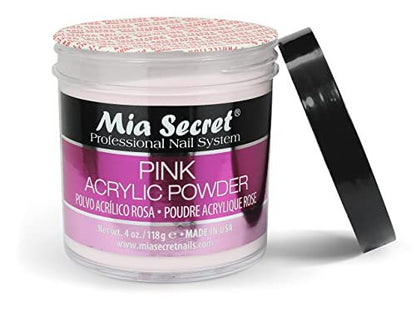 Mia Secret Pink Acrylic Powder 4 oz. - Professional Nail Acrylic System Avelisse