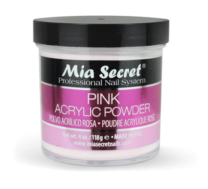 Mia Secret Pink Acrylic Powder 4 oz. - Professional Nail Acrylic System Avelisse