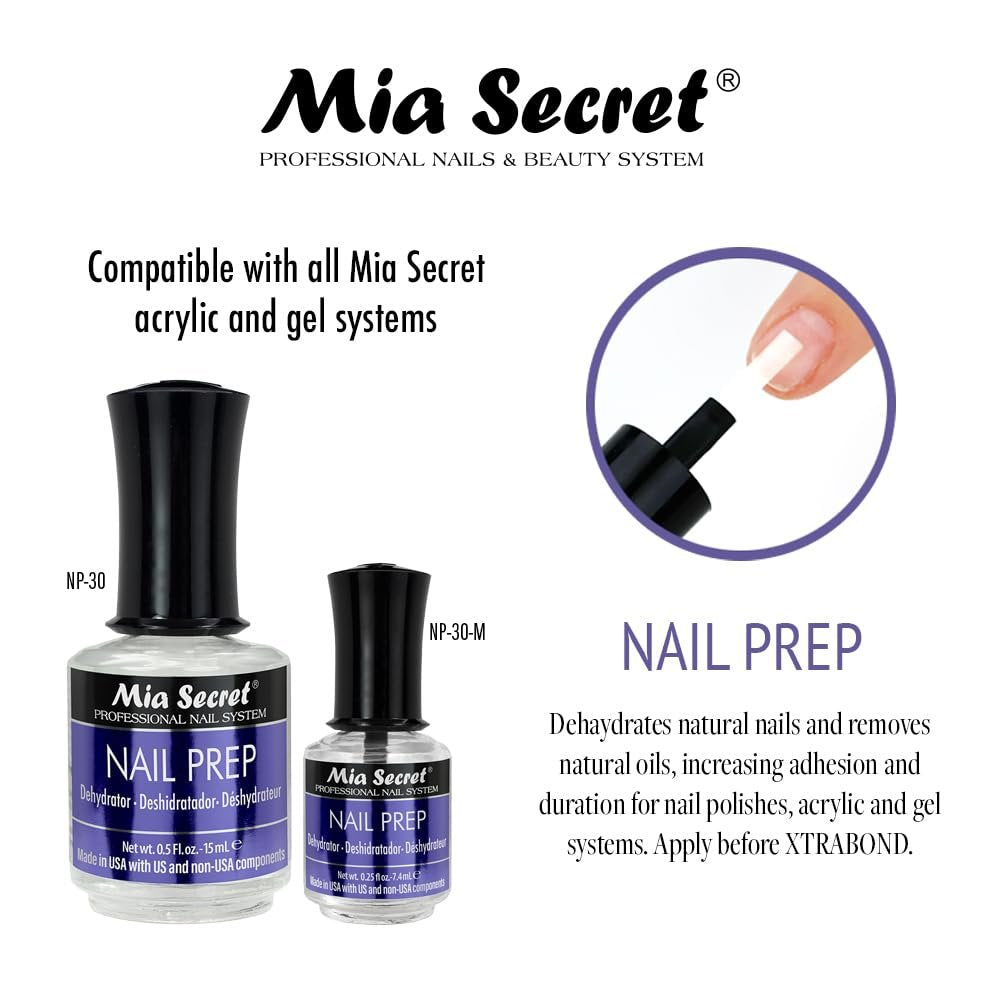 Mia Secret Professional Acid Free Natural Nail Prep Dehydrator, 15ml - Enhanced Bonding for Acrylic and Gel Nail Polish - görsel 3