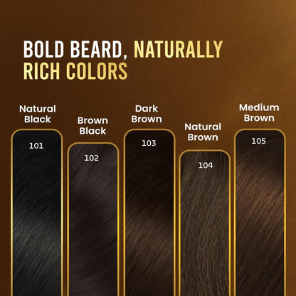Bigen Men's Beard Color - Brownish Black B102 (40g) | Natural-Looking Beard Dye Avelisse