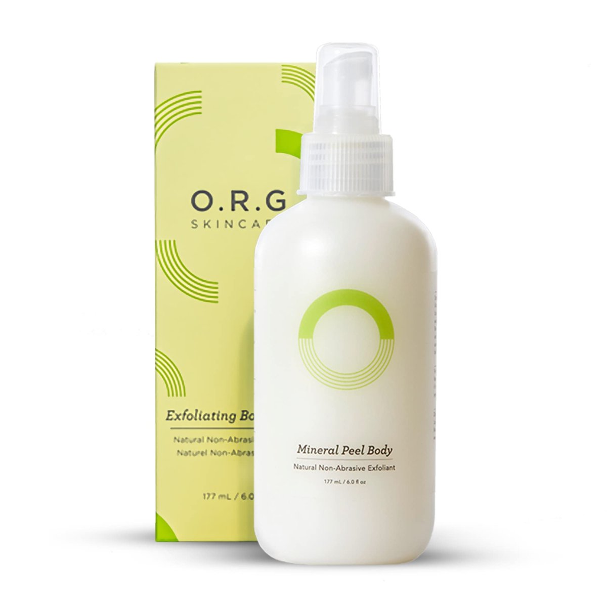 O.R.G. Skincare Mineral Peel Body Scrub - Deep Exfoliating Gel for Glowing & Smooth Skin, 6 oz Avelisse