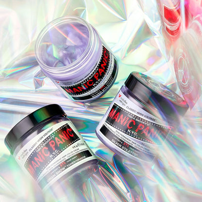 MANIC PANIC Virgin Snow Hair Toner - Semi-Permanent Blue Toner for Blonde & Bleached Hair - Vegan & Cruelty-Free, 4 Fl Oz Avelisse