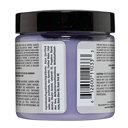 MANIC PANIC Virgin Snow Hair Toner - Semi-Permanent Blue Toner for Blonde & Bleached Hair - Vegan & Cruelty-Free, 4 Fl Oz Avelisse
