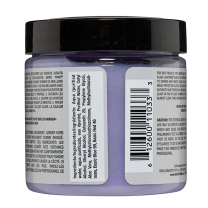 MANIC PANIC Virgin Snow Hair Toner - Semi-Permanent Blue Toner for Blonde & Bleached Hair - Vegan & Cruelty-Free, 4 Fl Oz Avelisse