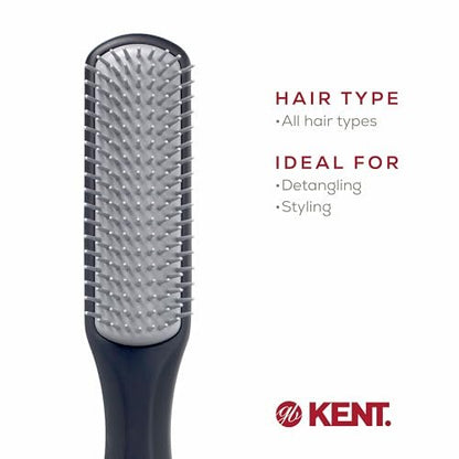 Kent KFM3 Gel Styling Hair Brush for Men – Ionic Anti-Static, Detangling & Smoothing for Short to Medium Hair Avelisse