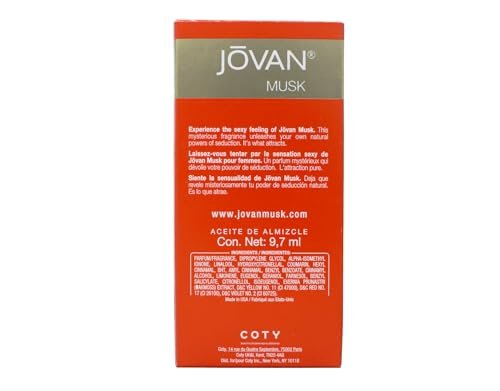 Jovan Musk Oil for Men and Women - 0.33 oz - Classic Fragrance Oil Avelisse