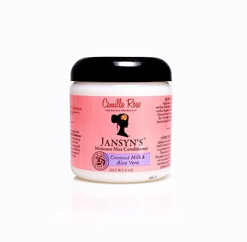 Camille Rose Jansyn’s Moisture Max Conditioner – Deep Conditioner & Detangler for Dry, Damaged Hair, Frizz Control, 8 oz Avelisse