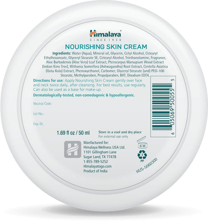 Himalaya Nourishing Skin Cream with Aloe Vera and Winter Cherry (Ashwagandha) - Face Moisturizer, 1.69 oz