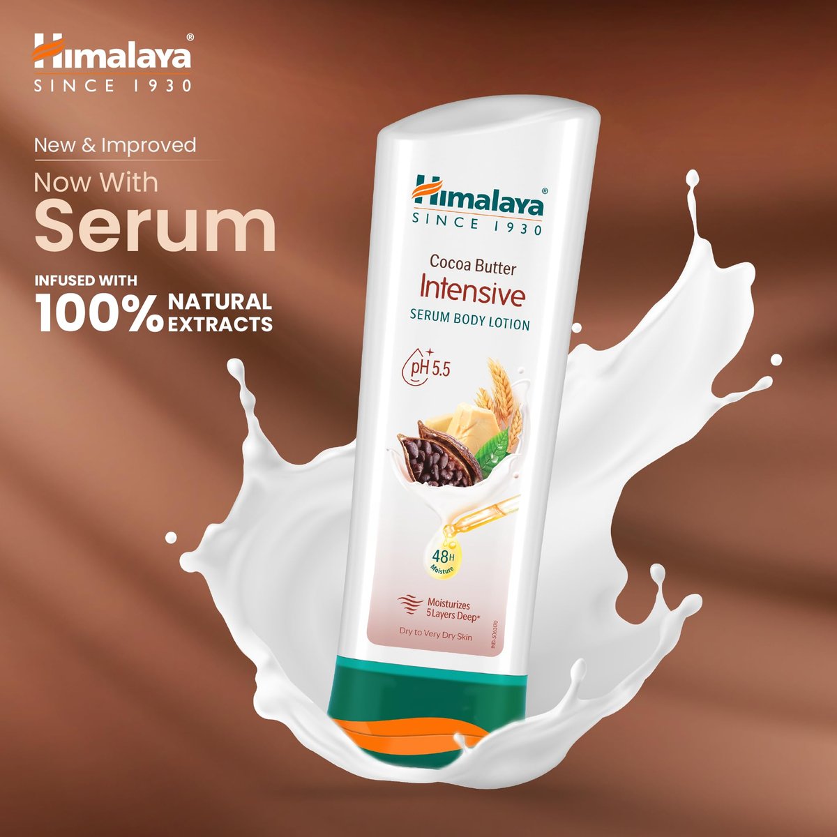 Himalaya Cocoa Butter Intensive Body Lotion for Extra Dry Skin, 13.53 oz (400ml) - görsel 7