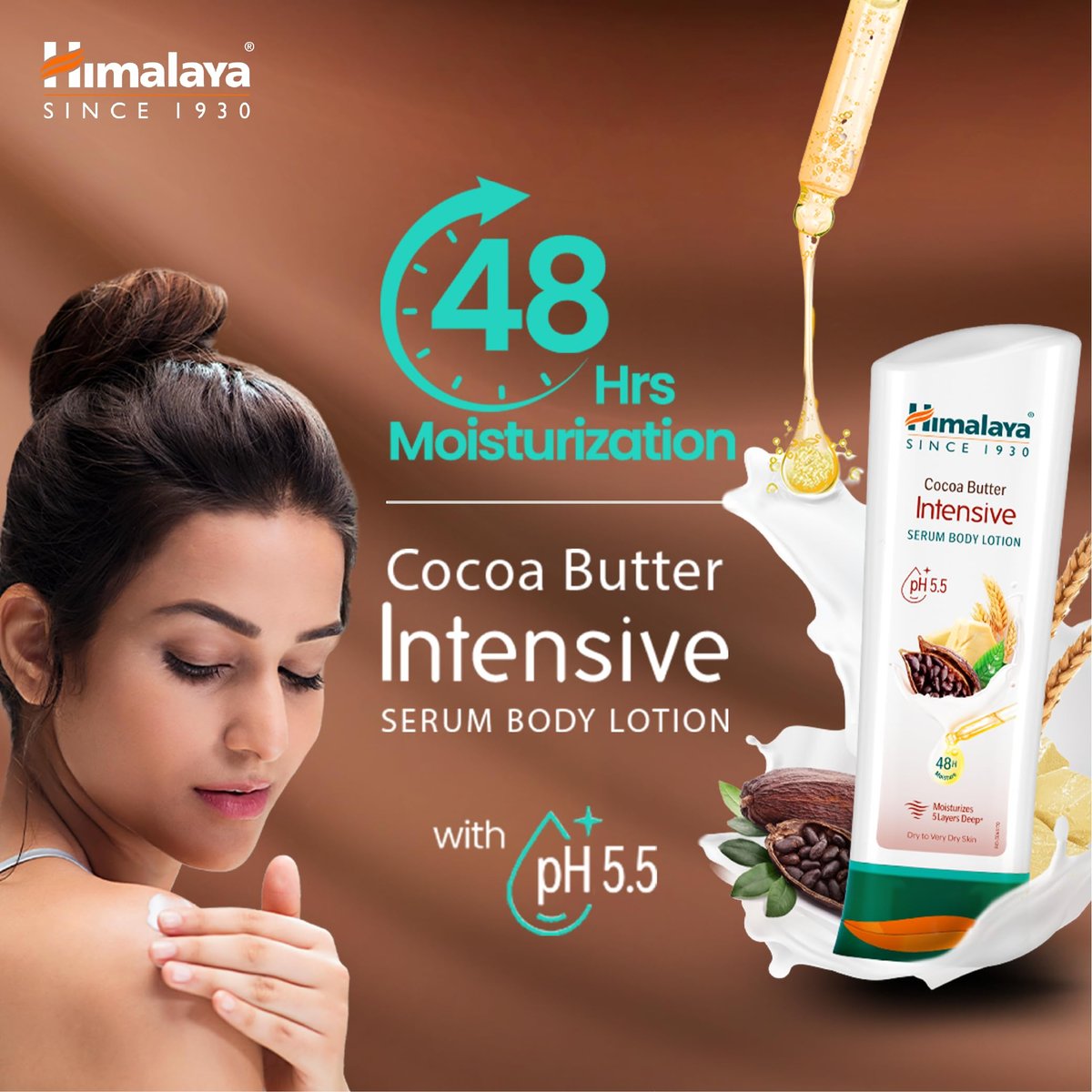Himalaya Cocoa Butter Intensive Body Lotion for Extra Dry Skin, 13.53 oz (400ml) - görsel 3