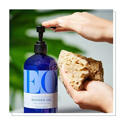 EO French Lavender Shower Gel - 16 oz Body Wash with Essential Oils for Men and Women