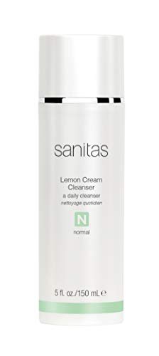 Sanitas Skincare Lemon Cream Cleanser - Enriching Vitamin C, Vitamin E & Jojoba Oil Face Wash (5 fl oz) Avelisse