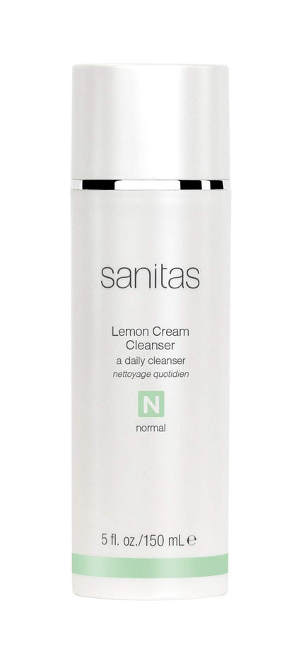 Sanitas Skincare Lemon Cream Cleanser - Enriching Vitamin C, Vitamin E & Jojoba Oil Face Wash (5 fl oz) Avelisse