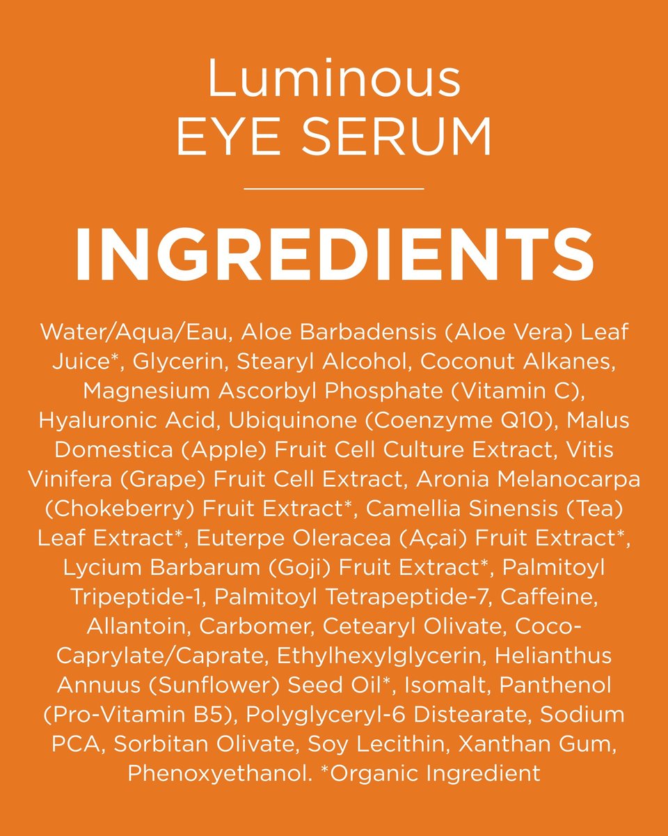 Andalou Naturals Luminous Eye Serum - Illuminating Under Eye Moisturizer for Dark Circles and Puffiness - With Vitamin C & Caffeine - 0.6 Oz - görsel 15