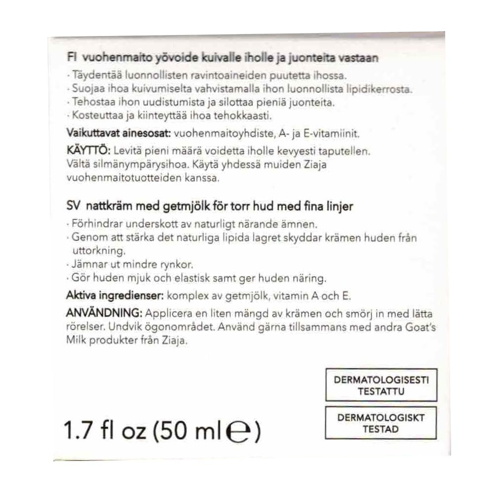 Ziaja Goat's Milk Night Cream - Nourishing Face Cream for Overnight Repair - görsel 10