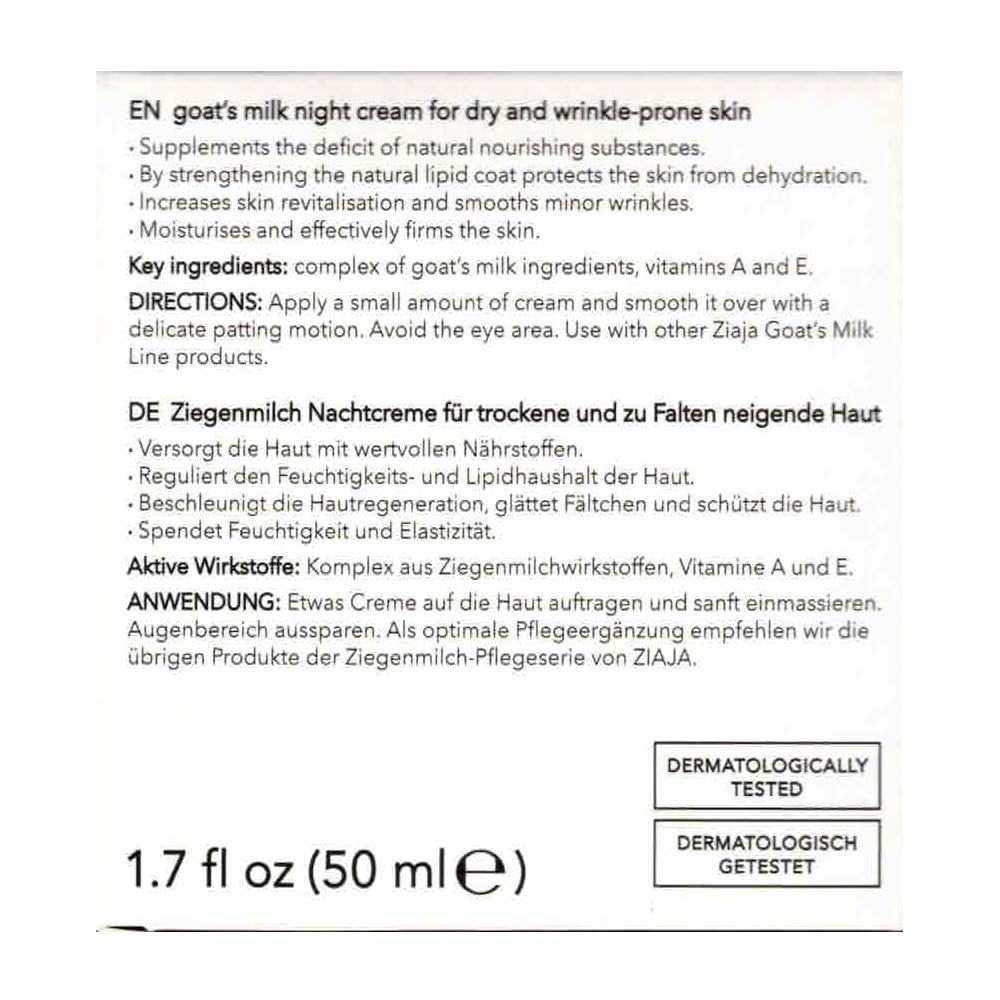 Ziaja Goat's Milk Night Cream - Nourishing Face Cream for Overnight Repair - görsel 6