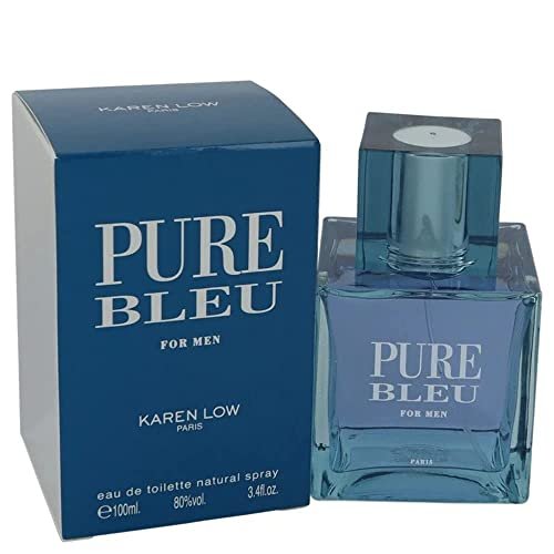 Karen Low Pure Blue Eau de Toilette for Men - 3.4 oz Avelisse