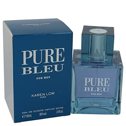 Karen Low Pure Blue Eau de Toilette for Men - 3.4 oz Avelisse