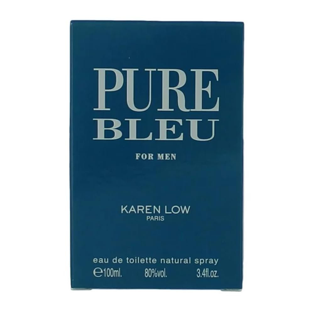 Karen Low Pure Blue Eau de Toilette for Men - 3.4 oz Avelisse