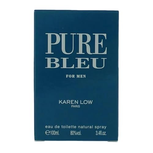 Karen Low Pure Blue Eau de Toilette for Men - 3.4 oz Avelisse