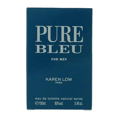 Karen Low Pure Blue Eau de Toilette for Men - 3.4 oz Avelisse