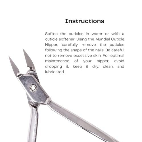 Professional Cuticle Nipper MUNDIAL 777 – Stainless Steel Manicure & Pedicure Trimmer Avelisse