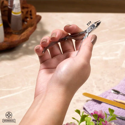 Professional Cuticle Nipper MUNDIAL 777 – Stainless Steel Manicure & Pedicure Trimmer Avelisse