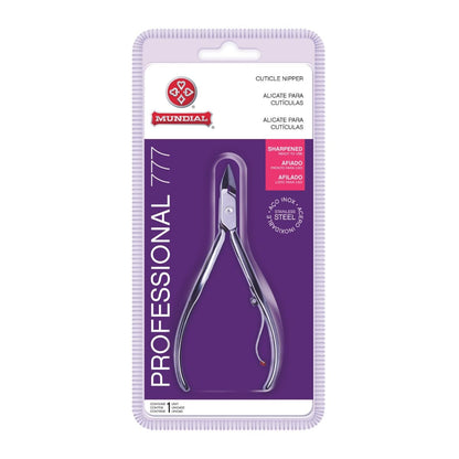 Professional Cuticle Nipper MUNDIAL 777 – Stainless Steel Manicure & Pedicure Trimmer Avelisse