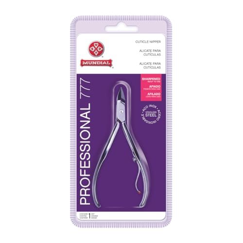 Professional Cuticle Nipper MUNDIAL 777 – Stainless Steel Manicure & Pedicure Trimmer Avelisse