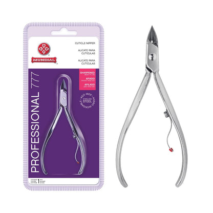 Professional Cuticle Nipper MUNDIAL 777 – Stainless Steel Manicure & Pedicure Trimmer Avelisse