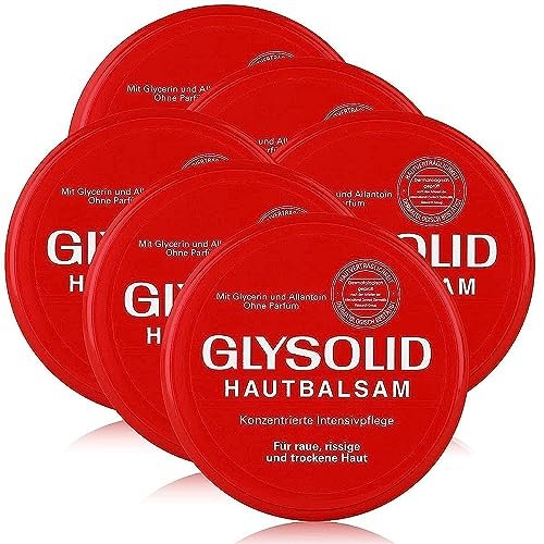 Glysolid Glycerin Cream for Skin - 3.38 oz (Pack of 6) - Intensive Moisturizer for Dry Skin Avelisse