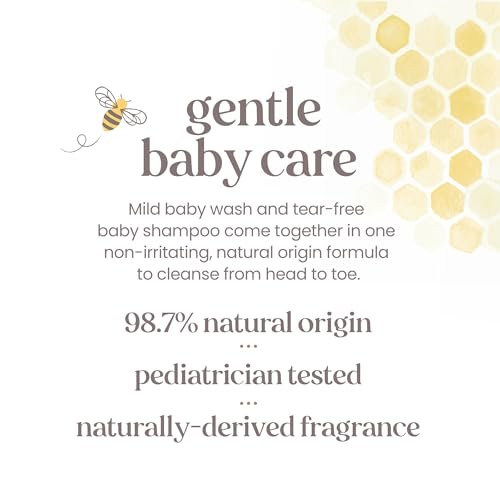 Burt's Bees Baby Shampoo & Wash, Tear Free, Original, 12 Ounce (Pack of 3) Avelisse