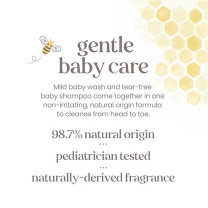 Burt's Bees Baby Shampoo & Wash, Tear Free, Original, 12 Ounce (Pack of 3) Avelisse