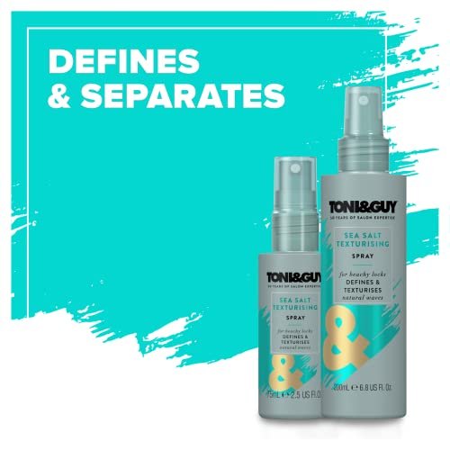 Toni & Guy Casual Sea Salt Spray - Texturizing Salt Spray for Effortless Beach Waves, 6.8 oz Avelisse