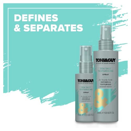 Toni & Guy Casual Sea Salt Spray - Texturizing Salt Spray for Effortless Beach Waves, 6.8 oz Avelisse
