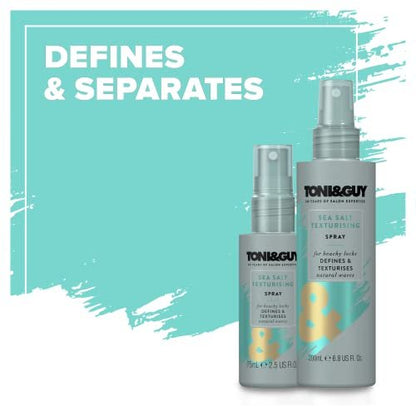 Toni & Guy Casual Sea Salt Spray - Texturizing Salt Spray for Effortless Beach Waves, 6.8 oz Avelisse