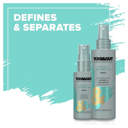 Toni & Guy Casual Sea Salt Spray - Texturizing Salt Spray for Effortless Beach Waves, 6.8 oz Avelisse