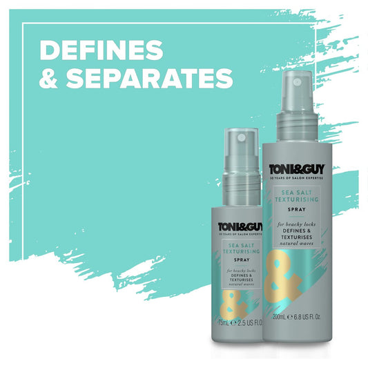 Toni & Guy Casual Sea Salt Spray - Texturizing Salt Spray for Effortless Beach Waves, 6.8 oz Avelisse