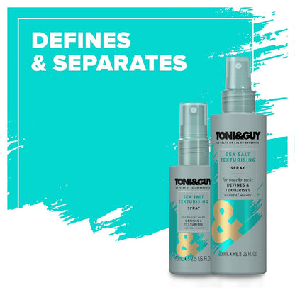 Toni & Guy Casual Sea Salt Spray - Texturizing Salt Spray for Effortless Beach Waves, 6.8 oz Avelisse