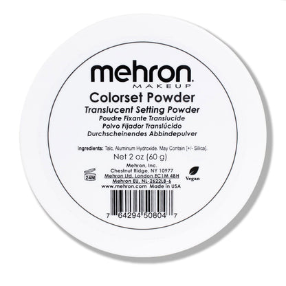 Mehron Makeup Colorset Powder – Translucent Setting Powder for Special Effects, Halloween & Film – 2 oz (60 g) Avelisse