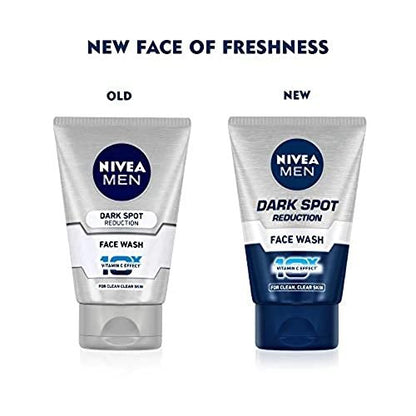 NIVEA Men Dark Spot Reduction Face Wash with 10x Whitening, 100ml